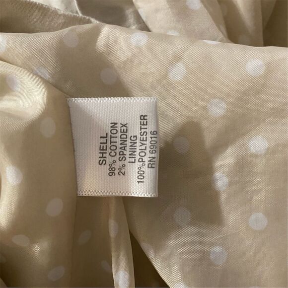 Studio Works Woman Beige Basic Jacket 3XL Mid-Length Casual Zip Front - Picture 7 of 7